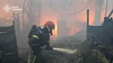Fire at Kharkiv construction materials hypermarket contained – photo