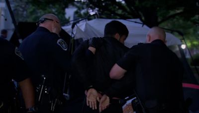 Watch police detain a protester at UNC-Chapel Hill | CNN