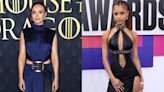 Cutout Dresses Are Trending on the Red Carpet in 2024: Olivia Cooke in Loewe, Tyla in Vintage Versace and More