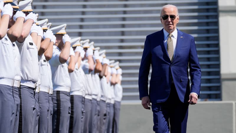 Biden touts expansion of NATO and actions in the Middle East during West Point commencement | CNN Politics