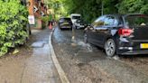 Concern after water pours down road 'for 10 months'