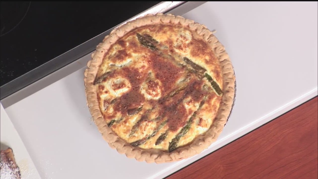 Dean makes Mother’s Day recipes: Asparagus quiche, French toast roll-ups and Raspberry-orange mimosa