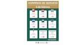 Dan a conocer los horarios del transporte para el 6 de febrero