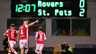 League of Ireland: St Pat’s storm into lead against Shamrock Rovers in big night in title run in