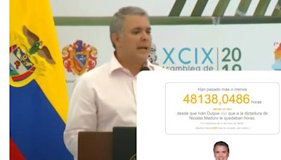 Las redes sociales no perdonaron a Iván Duque: le siguen contando las horas que le queda a la dictadura de Nicolás Maduro