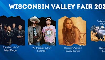 Wisconsin Valley Fair 2024 entertainment lineup announced