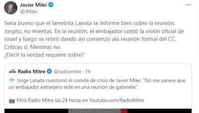 Una discusión entre Jorge Lanata y Javier Milei podría terminar en la Justicia