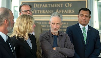 Jon Stewart pushes VA to cover troops sickened by uranium after 9/11. Again, they are told to wait
