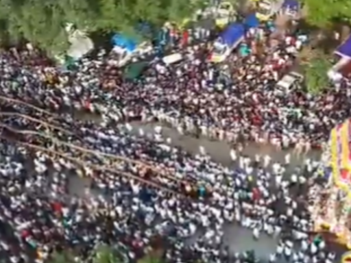 Aadi Festival: Devotion Spills Onto Madurai Roads As Thousands Gather To Pull A Chariot- Video