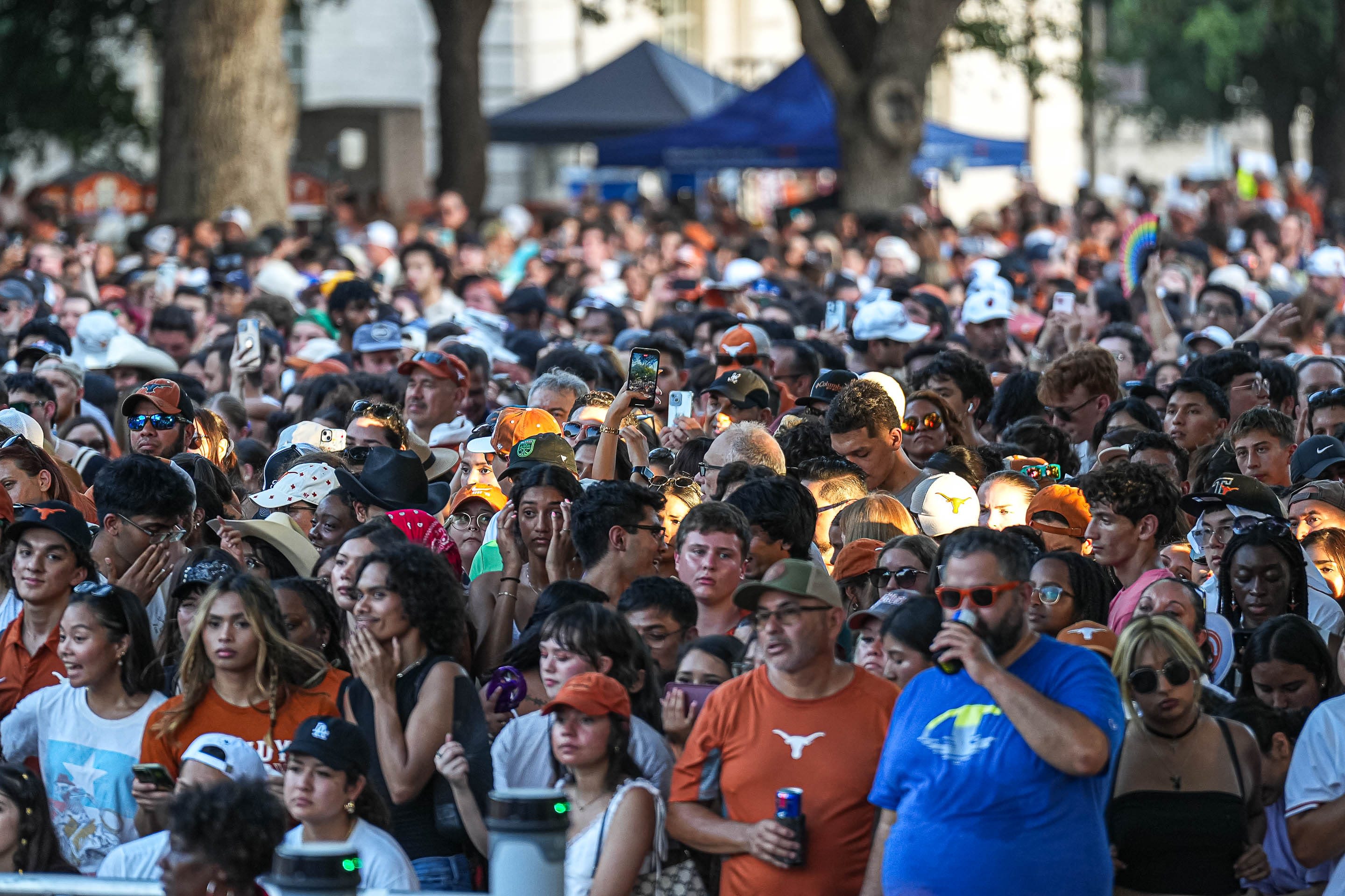 'Crowd surge/crush' at UT's all-day SEC celebration injures one, ATCEMS said