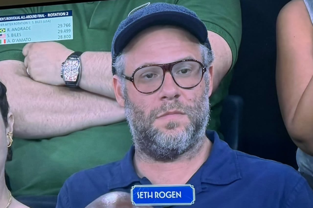 Mood: Seth Rogen at the Olympics, the antidote to your summer malaise