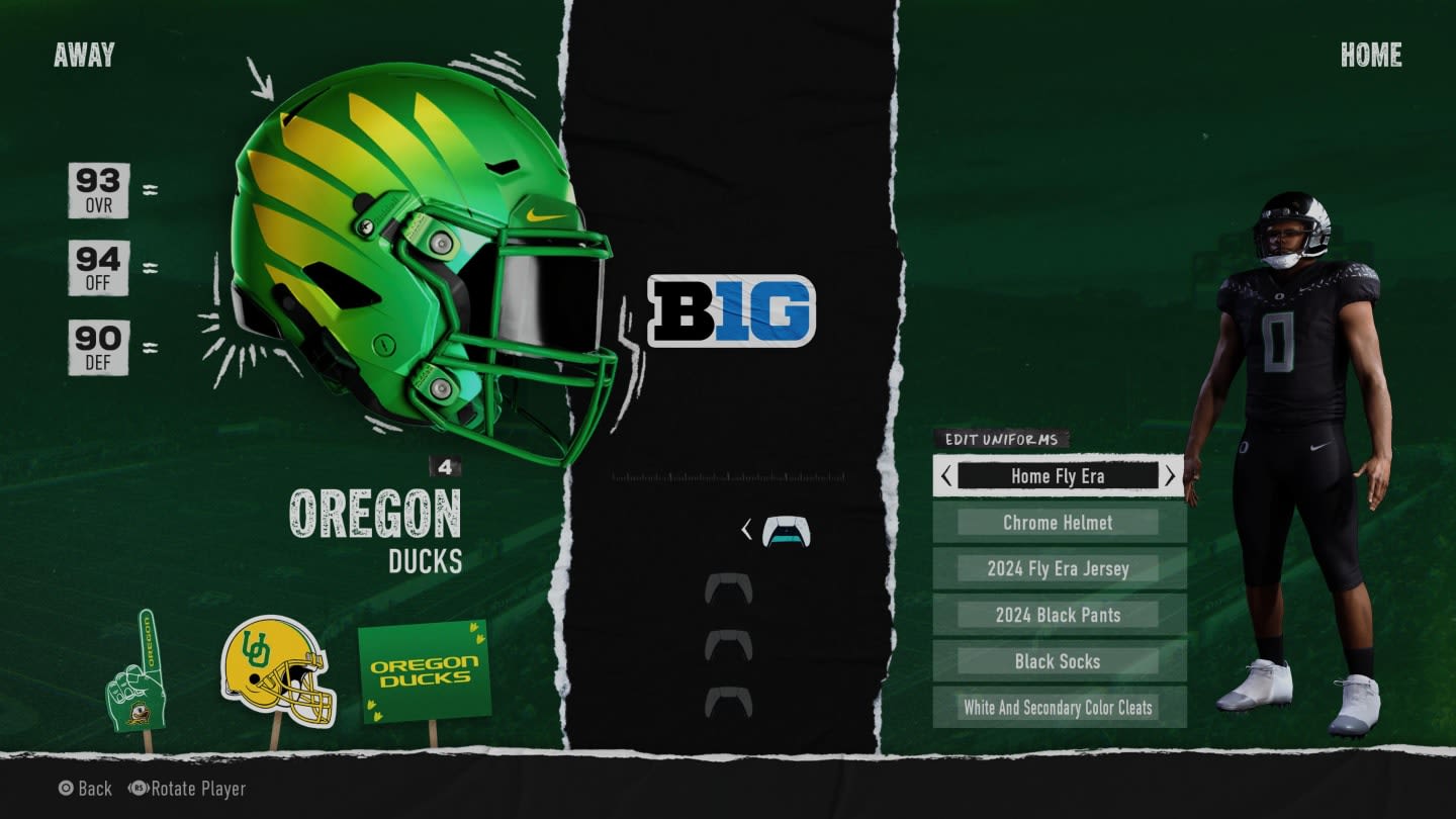 Oregon Ducks Generation O Uniforms Now in EA Sports College Football 25