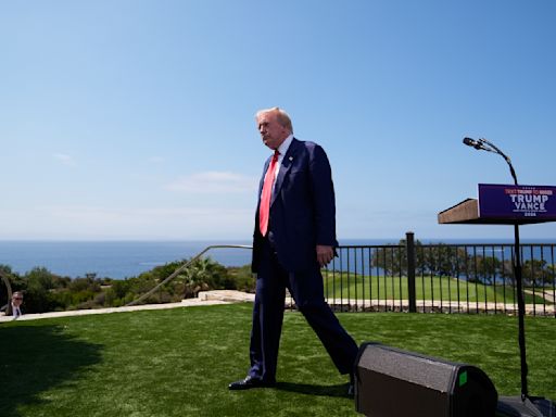 Trump 'knock[s] the hell' out of California during fundraising jaunt to the state