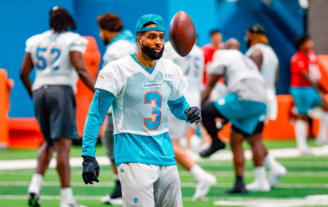 Odell Beckham Jr., Long move to PUP list. And Dolphins sign receiver and lose a receiver