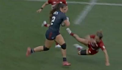 USA Rugby Star Ilona Maher Absolutely Threw A Defender To The Ground