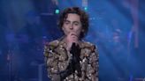Timothée Chalamet performs NSFW rap about having a ‘baby face’ as he hosts Saturday Night Live
