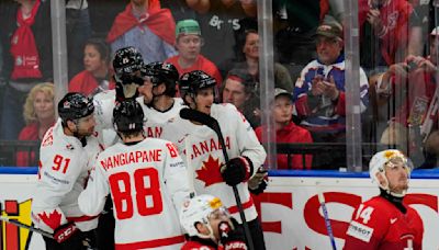 Canada edges Switzerland 3-2, United States routs Kazakhstan 10-1 at hockey world championship