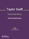 You're Not Sorry Sheet Music (Piano/Vocal/Chords)