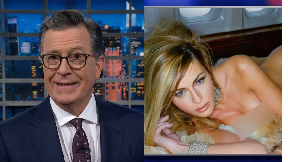 Stephen Colbert Brutally Mocks Melania Trump’s Naked ‘Courage’