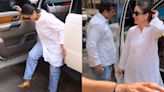 Viral Video: Kareena Kapoor nearly falls while stepping out of her car to cast vote for Lok Sabha Election 2024, Netizens say, "Bach gayi..."