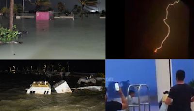 VIDEOS y FOTOS del huracán Milton: Así se sintió la fuerza del ciclón en Yucatán, Quintana Roo y Campeche