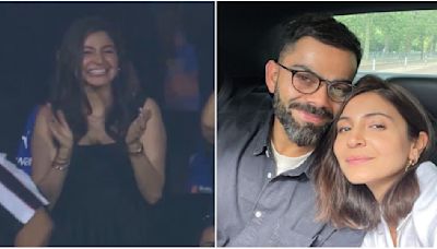 WATCH: Anushka Sharma gets emotional and cheers up for Virat Kohli as RCB qualifies for IPL 2024 playoffs