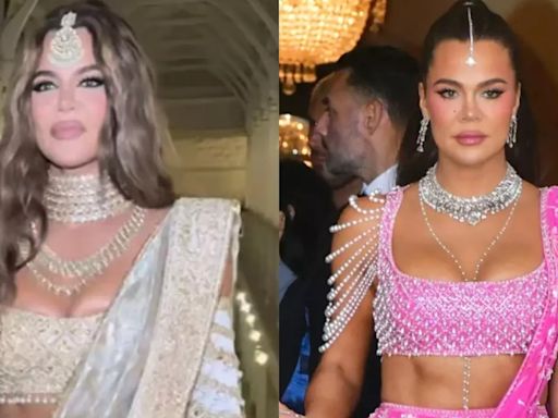 Khloe Kardashian Calls Manish Malhotra 'Local Designer' As She Flaunts Her Lehengas For Ambani Wedding, Netizens Upset