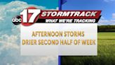 Tracking afternoon storms with more chances Tuesday - ABC17NEWS