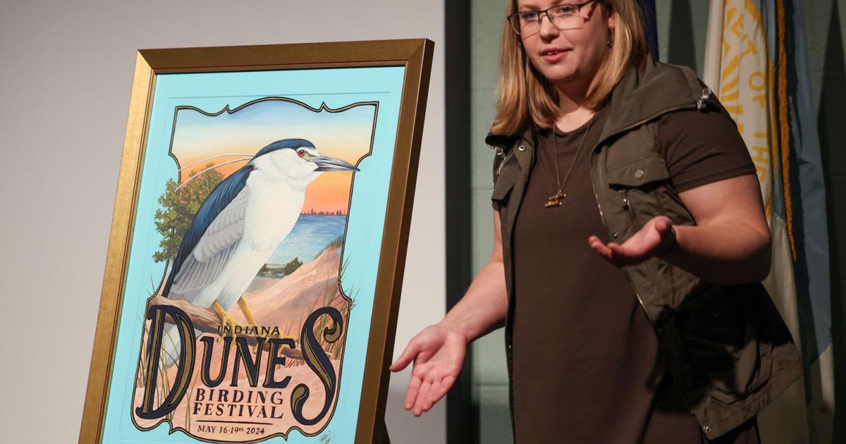 Birders from 30 states flocking to Indiana Dunes to see tropical birds: 'It's like a piece of the rainforest that comes to visit us'