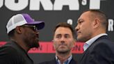 Derek Chisora wages ‘war’ on Kubrat Pulev as pair grapple on stage