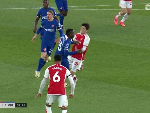 Nicolas Jackson avoids red card for Takehiro Tomiyasu foul in 'one of worst referee decisions of season'