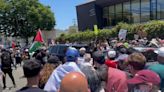 ‘Doesn’t Belong Here’: Pro-Palestine And Pro-Israel Demonstrators Clash In Los Angeles In Front Of Synagogue