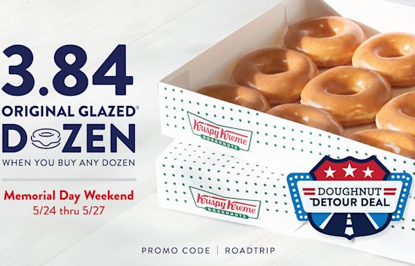 Krispy Kreme offers discounted doughnuts in honor of Memorial Day: How to get the deal