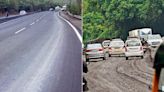 Thane road ‘disappears’ weeks after being repaired