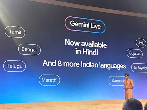 Gemini Live is now available in 9 Indian languages including Hindi: Everything announced at Google for India