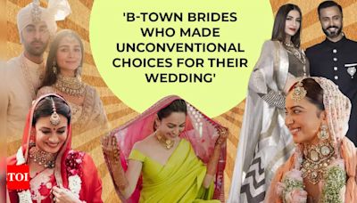 ...Bhatt, Sonam Kapoor, Priyanka Chopra, Dia Mirza, Parineeti Chopra and more: Bollywood brides who made unconventional choices for their wedding | Hindi Movie...