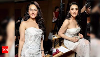 Preity Zinta's classic couture outing at Paris Fashion Week - Times of India