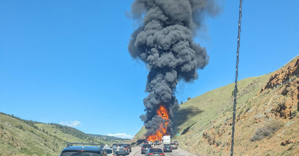 1 killed, truck driver in the hospital after fiery crash closes Interstate 70 in Colorado