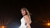 Taylor Swift’s New Custom Vivienne Westwood Eras Tour Dress Covered in “Fortnight” Lyrics — See Photos