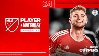 Chicago Fire FC Forward Hugo Cuypers Voted MLS Player of the Matchday presented by Michelob Ultra for Matchday 24 | MLSSoccer.com