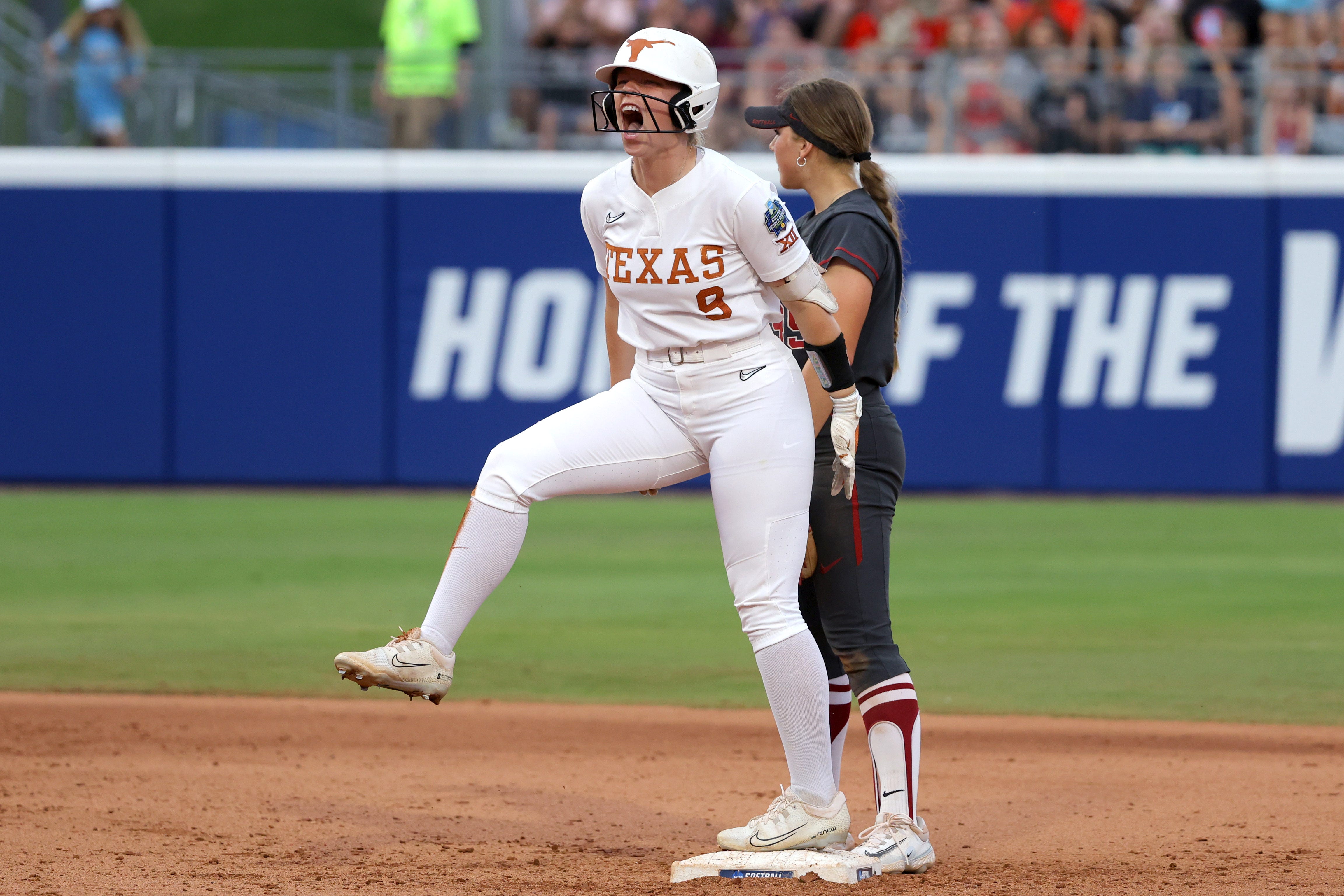 Replay: Texas softball falls to Oklahoma Game 1 of their WCWS finals