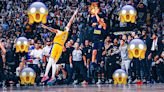 Photo of Nuggets' Jamal Murray hitting game-winner over Lakers' Anthony Davis is a masterpiece