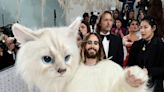 Jared Leto channels Karl Lagerfeld's furry feline friend at Met Gala in life-size costume