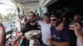 Florida Panthers hit the beach with the Stanley Cup after championship win