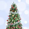 Artificial or real evergreen trees, traditionally decorated during the Christmas season. Come in various sizes, from tabletop to towering, and can be pre-lit or unlit. The centerpiece of holiday home decor, where ornaments and lights are displayed.