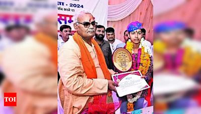 Education Minister Dilawar Honors RBSE Class 10 Topper in Bundi District | Jaipur News - Times of India