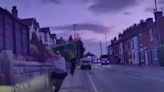 Moment man chased by 'eagle-eyed' police officer caught on CCTV