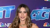 Sofía Vergara Stuns in a Sparkly Red Jumpsuit in BTS Pics from ‘AGT’