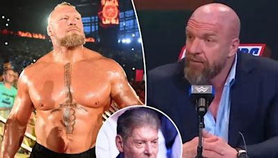 Triple H says Brock Lesnar is ‘not gone’ from WWE despite Vince McMahon’s exit