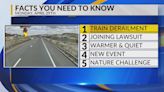 KRQE Newsfeed: Train derailment, Joining lawsuit, Warmer weather, Red River Memorial Day, Nature challenge